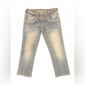 Hydraulic Capri jeans | size 3/4 | 23” inseam | embroidered back pockets